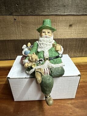 International Irish Father Christmas Stocking holder In Box